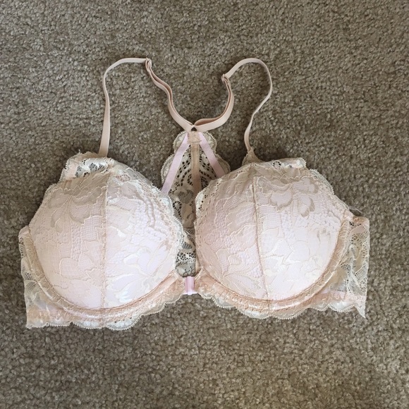 Pink Victoria secret razorback bra