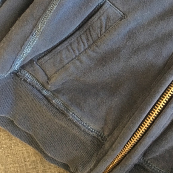 Blue sweater with hoodie - Picture 2 of 3