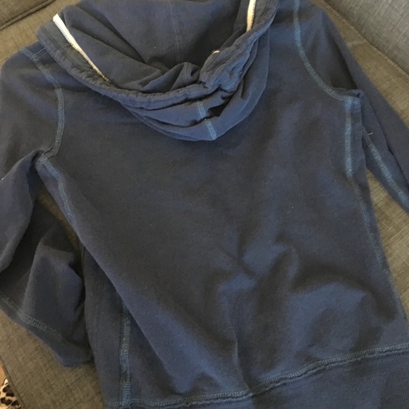 Blue sweater with hoodie - Picture 3 of 3