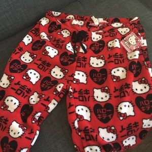 Fuzzy Hello Kitty pjs