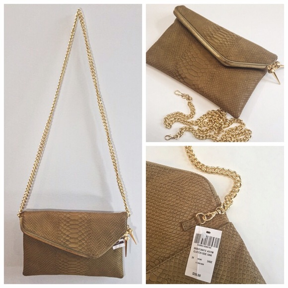 Brand New! Henri Bendel Suede Convertible Clutch