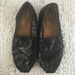 TOMS Black Sequin