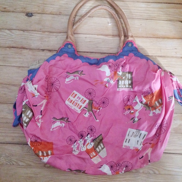 Anthropologie Lucky Penny Silk Bag
