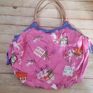 Anthropologie Lucky Penny Silk Bag