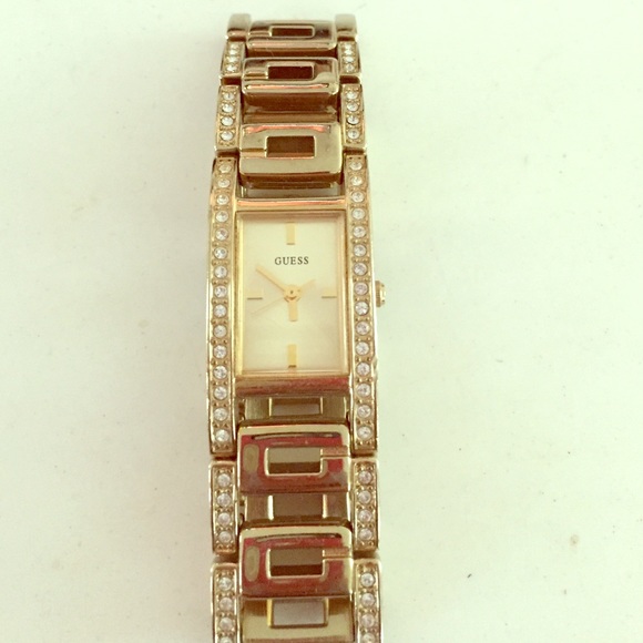 Gold guess watch