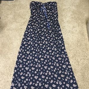 Floral tube maxi dress small