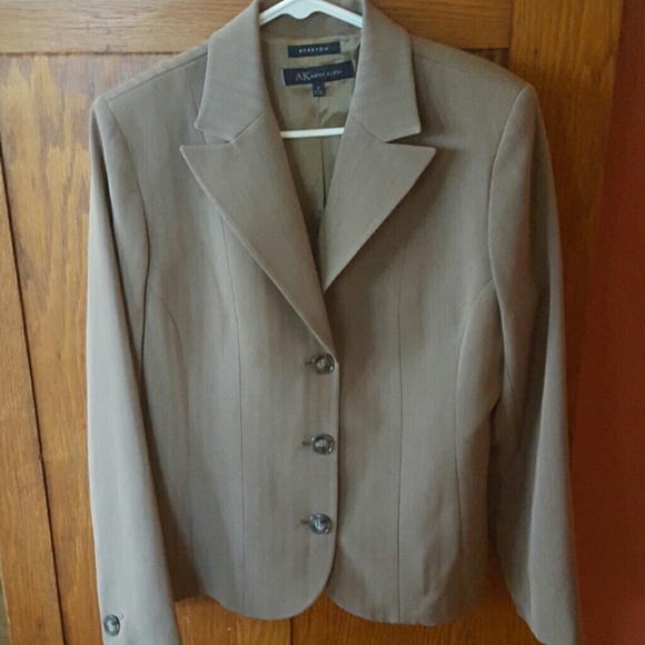 AK Anne Klein Stretch three button jacket, Sz 12