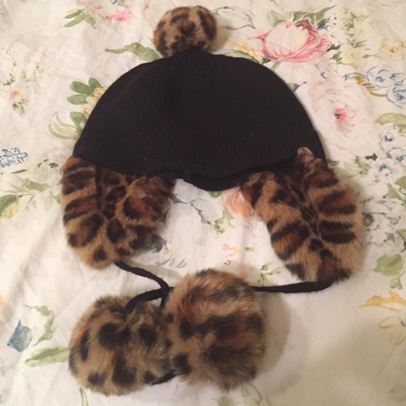 Kate spade cheetah hat