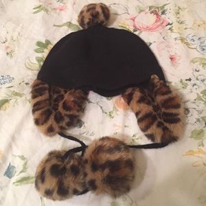 Kate spade cheetah hat
