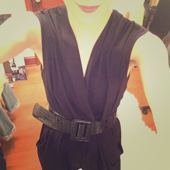 Charlotte Russe Black Jumpsuit Size M