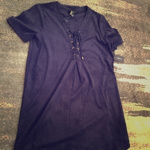 Forever 21 faux suede dress