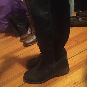 Knee High Black Boots, NWOT