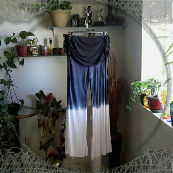 NEW Women's Palazo Wide Leg Tie Dyed Pants sz M/L