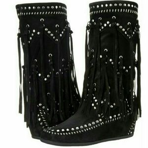Ash fringe boots size 9