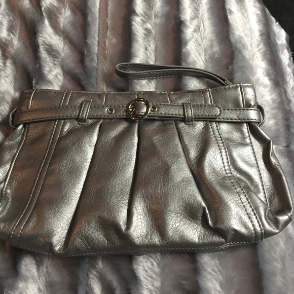 Neiman Marcus Silver Clutch