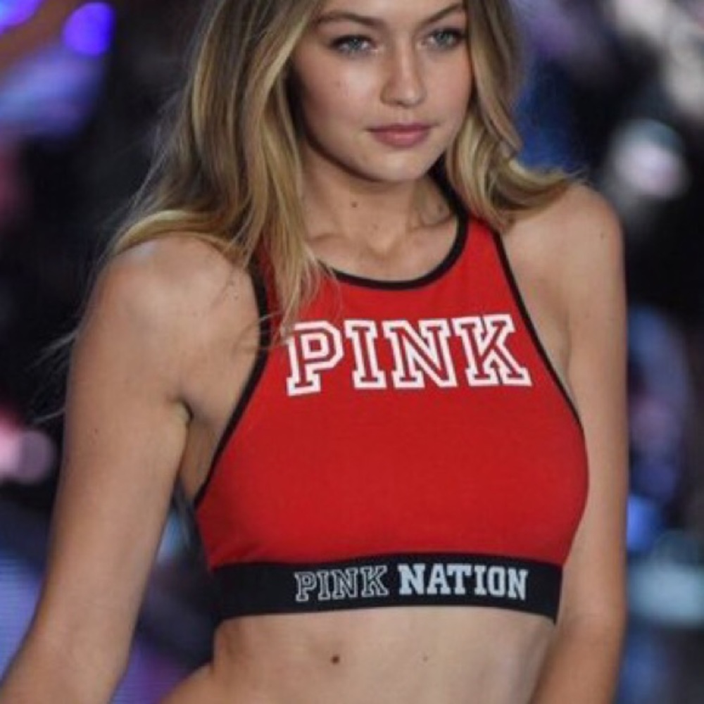 RED VS PINK HIGH NECK CROP