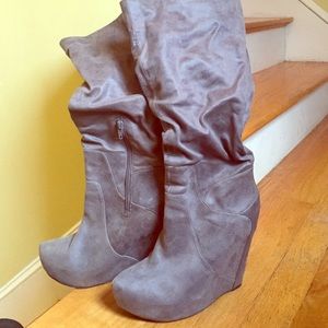Jessica Simpson Tall Grey Boots