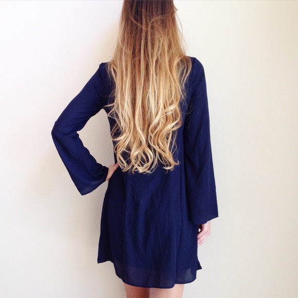 | new | navy long sleeve dress - Picture 3 of 4