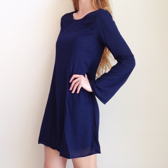 | new | navy long sleeve dress - Picture 4 of 4