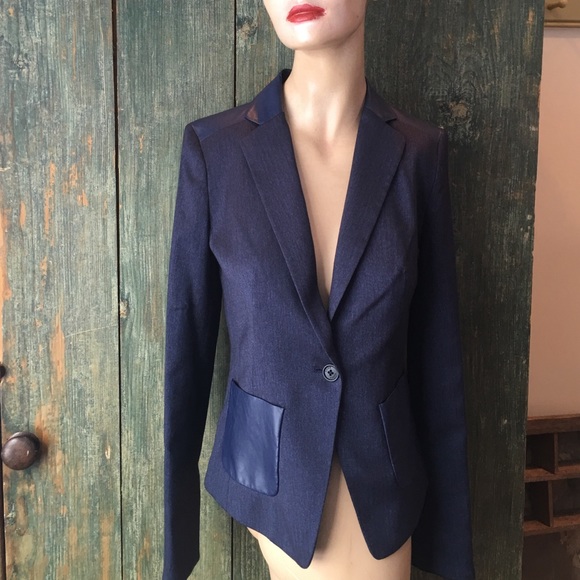 Anne Klein navy blue Blazer