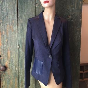 Anne Klein navy blue Blazer