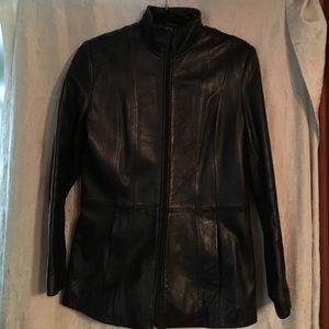 Kenneth Cole Black leather jacket