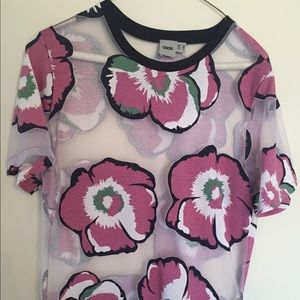 Sheer flower top
