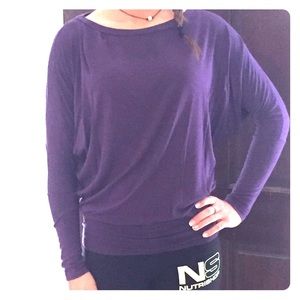 Purple long sleeve top