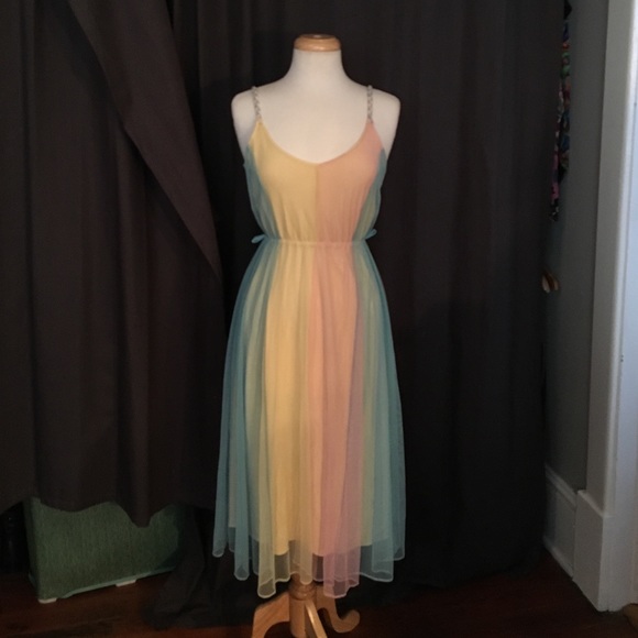 pastel tulle dress