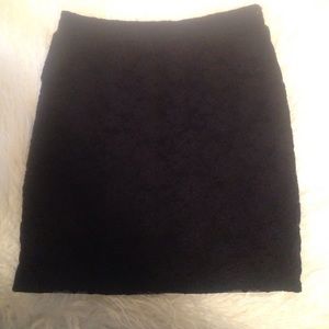 Floral Lace Body Con Skirt