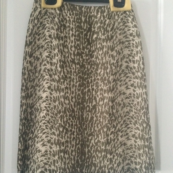 Jcrew silk pencil skirt