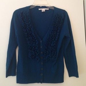 Susana Monaco blue merino wool sweater