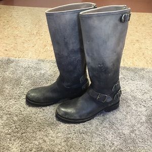 Frye Distressed Riding Boots