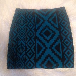 Tribal Body Con Skirt
