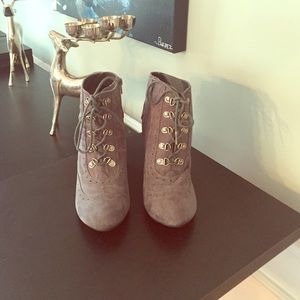 Cute Chinese Laundry lace up booties.