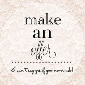 Reasonable offers accepted 😊