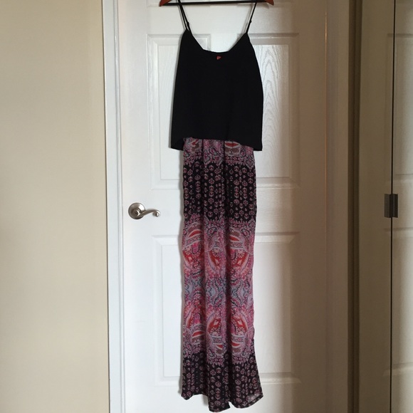 Jumper/romper black tank & floral pant - Picture 1 of 4