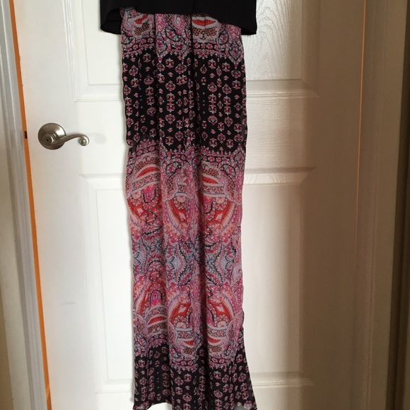 Jumper/romper black tank & floral pant - Picture 3 of 4