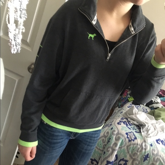 PINK Victoria's Secret Tops - Victoria's Secret pink half zip!