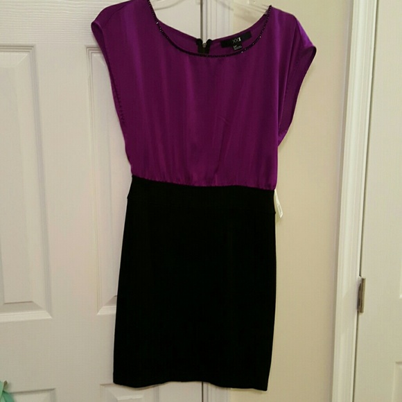 Magenta/black dress never worn
