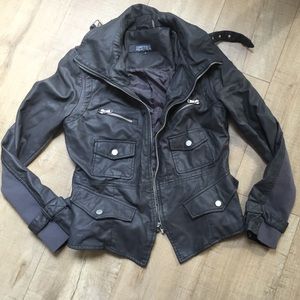 NWOT Kenneth Cole Vegan Leather Jacket