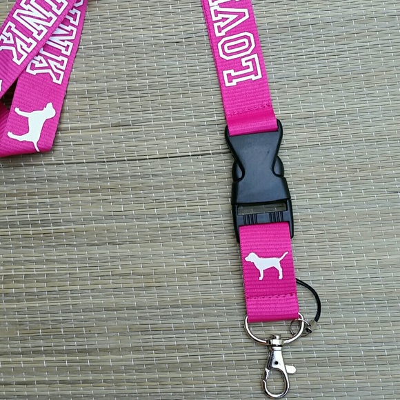 PINK Lanyard Pink and White NWOT PRICE FIRM - Picture 2 of 4