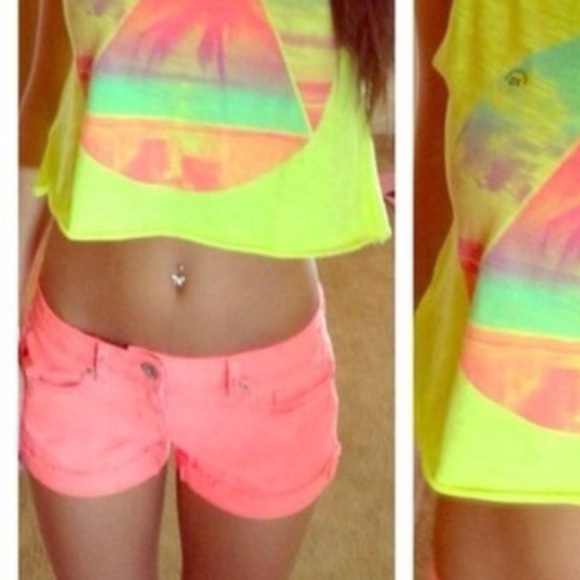 American Eagle Twill Midi Shorts - Picture 1 of 3