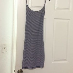Striped tank top dress