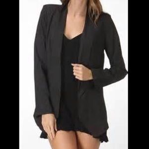 NWOT Honey Punch Black Carrie Black Blazer