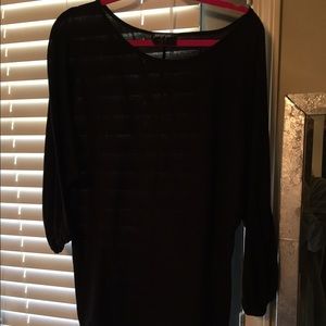 Black long slouchy shirt