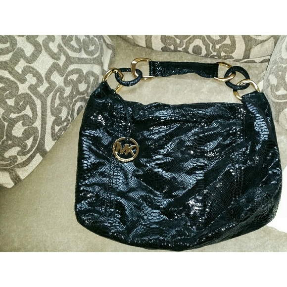 MICHAEL KORS Large Snakeskin Hobo