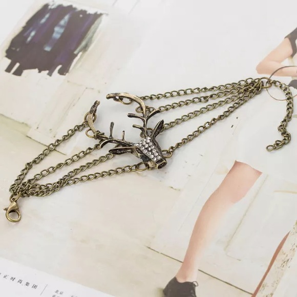 New deer head bracelet Boho gypsy - Picture 2 of 4