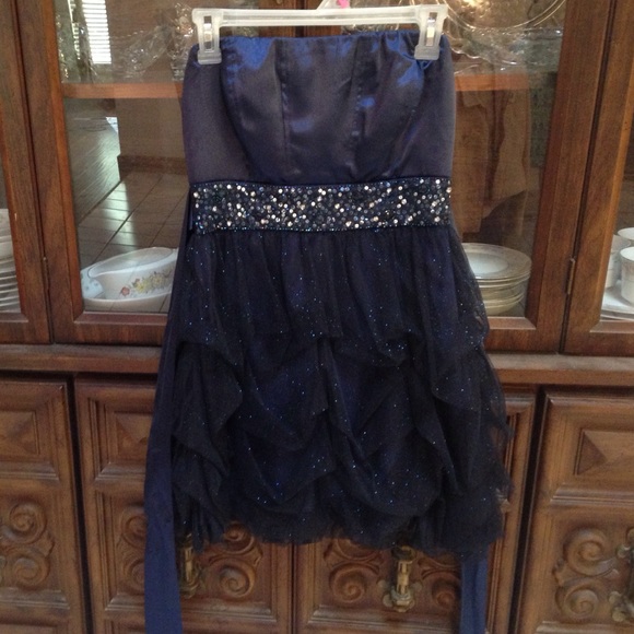 Sparkly midnight blue dress