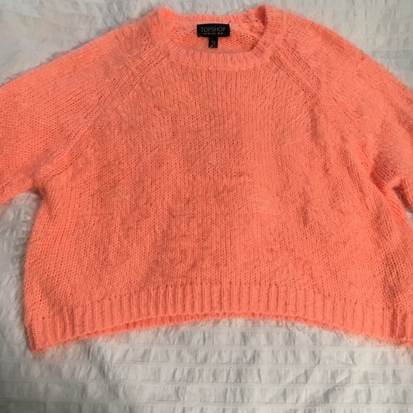 Salmon mohair sweater
